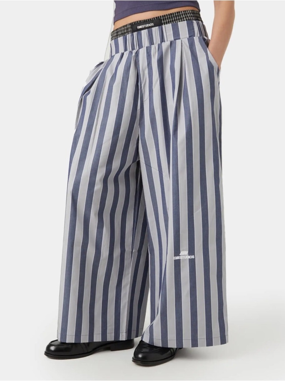 LIKE NEW Eme Studios Women’s Agl Striped Wide Leg Pants